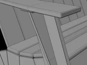 Adirondack Bench 3D Model