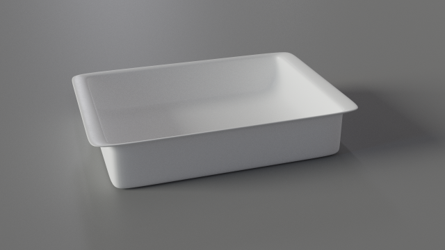 Oven Dish Large Model 3D .c4d .max .obj .3ds .fbx .stl .blend 
