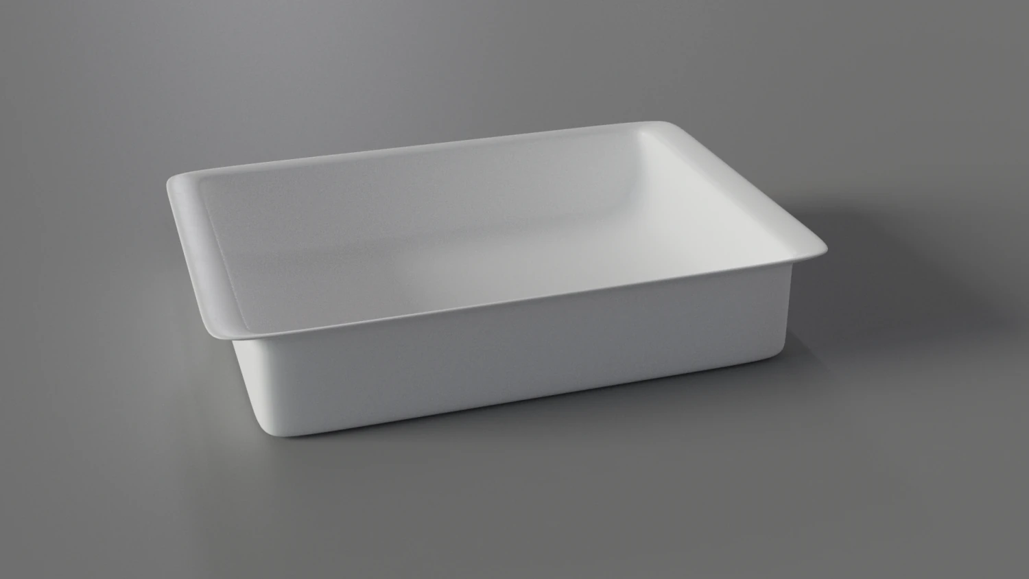 Oven Dish Large 3D Model .c4d .max .obj .3ds .fbx .stl .blend 