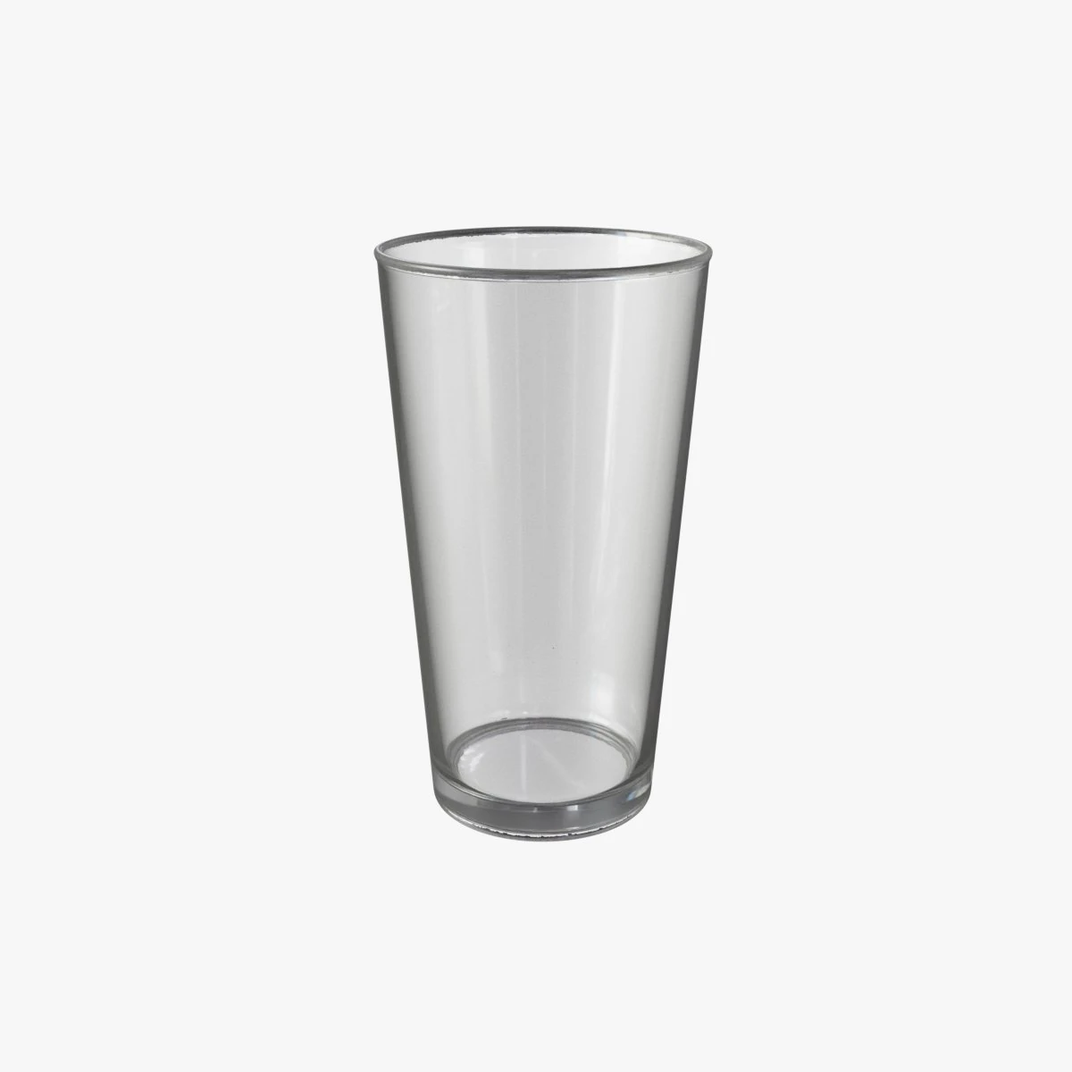 American Pint Glass 3D Model .c4d .max .obj .3ds .fbx .stl .blend 