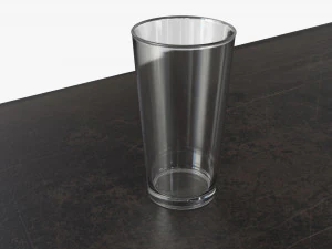American Pint Glass 3D Model