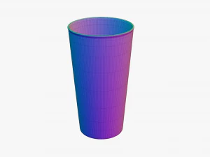 American Pint Glass 3D Model
