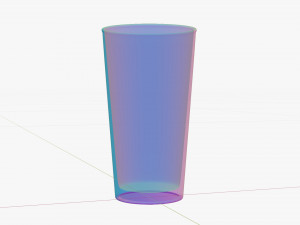 American Pint Glass Modelo 3D
