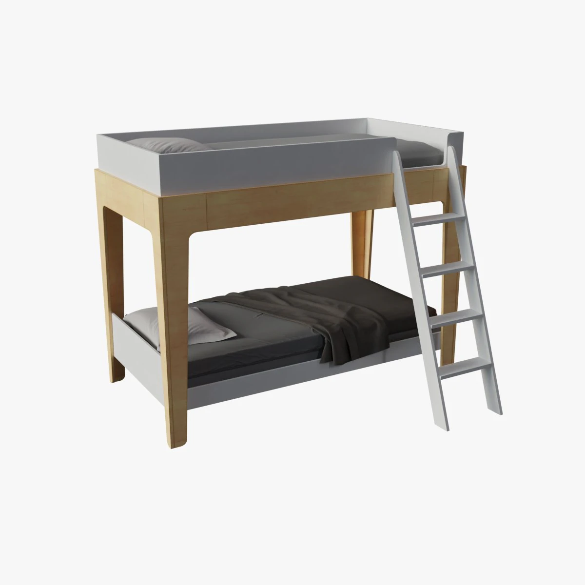 Perch Bunk Bed 3D Model .c4d .max .obj .3ds .fbx .stl .blend 