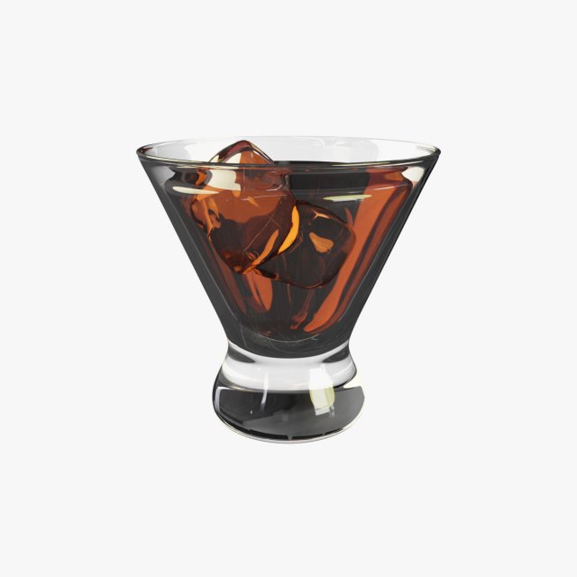 Cosmopolitan Glass 3D Модель .c4d .max .obj .3ds .fbx .stl .blend 