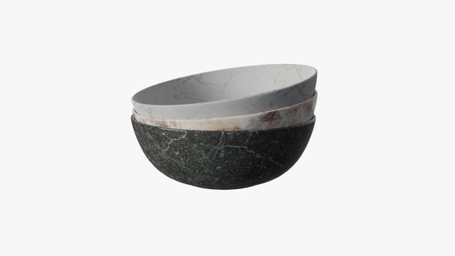 Dessert Bowl 3D Модель .c4d .max .obj .3ds .fbx .stl .blend 