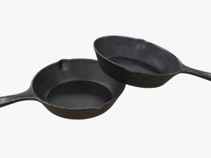 Cast Iron Skillet 3D-Modell