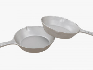 Cast Iron Skillet 3D-Modell