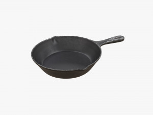 Cast Iron Skillet 3D-Modell