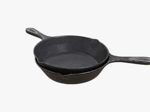 Cast Iron Skillet 3D-Modell