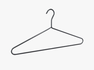 Chrome Metal Hanger Modelo 3D