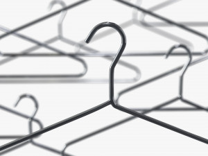 Chrome Metal Hanger 3D मॉडल