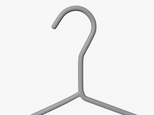 Chrome Metal Hanger 3D मॉडल