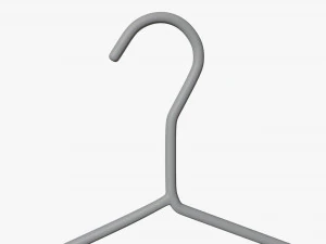 Chrome Metal Hanger 3D Model