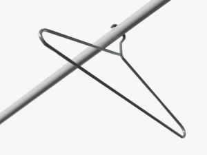 Chrome Metal Hanger 3D Model