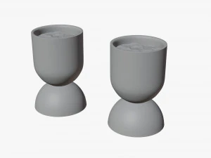 Hourglass Planter 3D Model