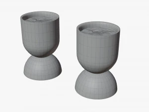 Hourglass Planter 3D Model