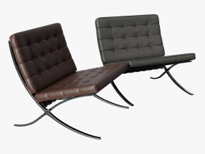 Barcelona Chair 3D Model