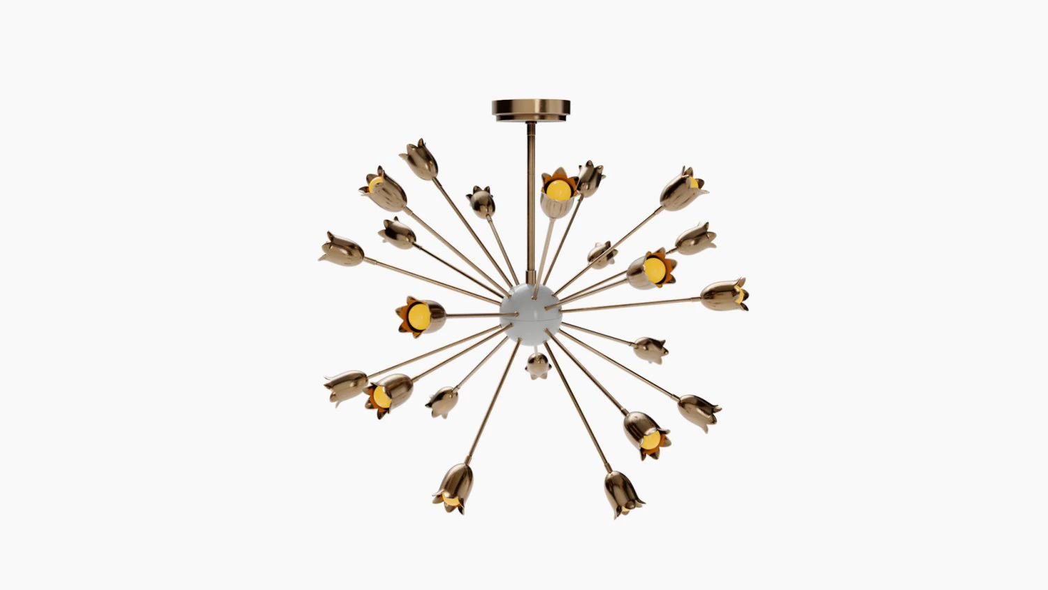 Eva Chandelier 3D Model .c4d .max .obj .3ds .fbx .stl .blend