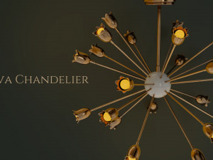 Eva Chandelier 3D Модель