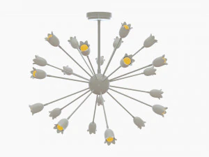 Eva Chandelier 3D Model