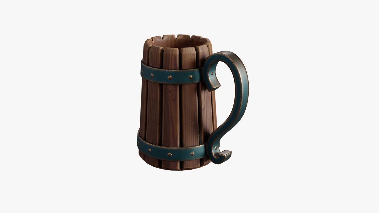 Beer Mug 3D Model .c4d .max .obj .3ds .fbx .stl .blend