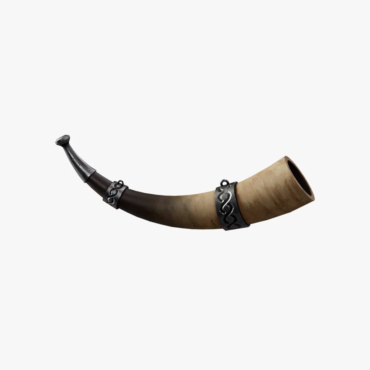 War Horn 3D Model .c4d .max .obj .3ds .fbx .stl .blend 