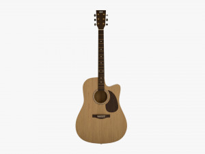 Acoustic Guitar 3D 模型