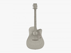Acoustic Guitar Modèle 3D