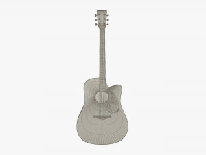 Acoustic Guitar 3D Model
