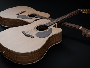 Acoustic Guitar Modèle 3D