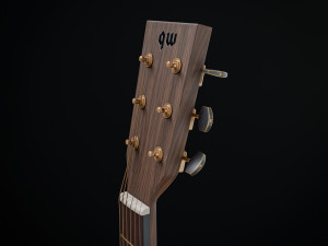 Acoustic Guitar Modèle 3D