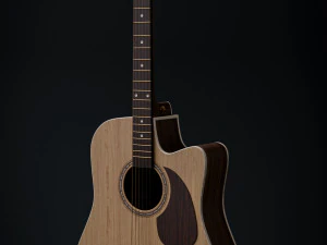 Acoustic Guitar 3D Model
