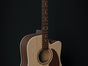 Acoustic Guitar Modèle 3D