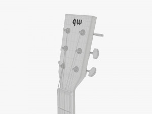 Acoustic Guitar Modèle 3D