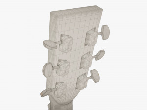 Acoustic Guitar Modèle 3D