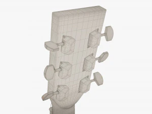 Acoustic Guitar 3D Model
