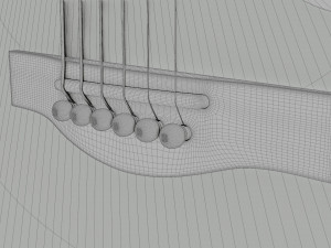 Acoustic Guitar Modèle 3D