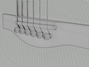 Acoustic Guitar 3D Model