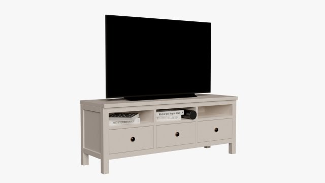 TV Unit 3D Модель .c4d .max .obj .3ds .fbx .stl .blend 