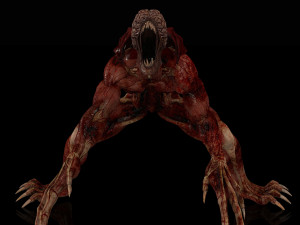 Licker Rigged - Resident Evil 3D Model