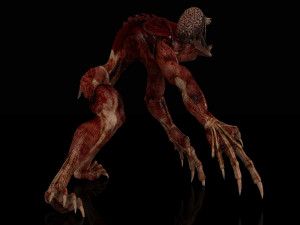 Licker Rigged - Resident Evil 3D Model