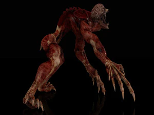 Licker Rigged - Resident Evil 3D Model