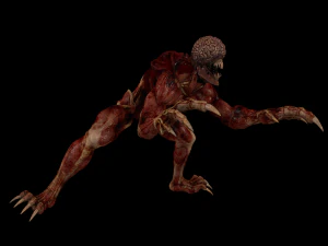 Licker Rigged - Resident Evil 3D Model