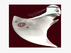 Laeeb Rigged Qatar FWC22 Official Mascot 3D Model