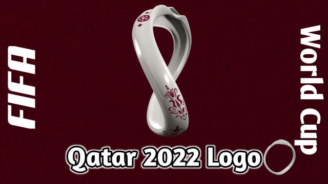 Official Logo Qatar FIFA World Cup 2022 Model 3D .c4d .max .obj .3ds .fbx .stl .blend 