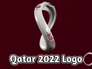 Official Logo Qatar FIFA World Cup 2022 3D Model