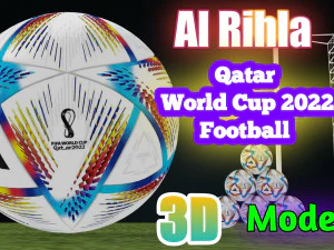 Al Rihla Adidas Balón Oficial Qatar Copa Mundial De La Fifa 2022 Modelo 3D
