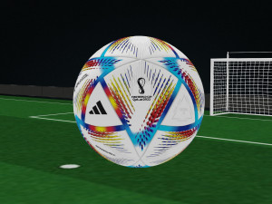 Al Rihla Adidas Official Qatar Fifa World Cup Ball 2022 Modello 3D