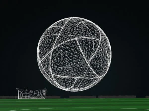 Al Rihla Adidas Official Qatar Fifa World Cup Ball 2022 3D Model